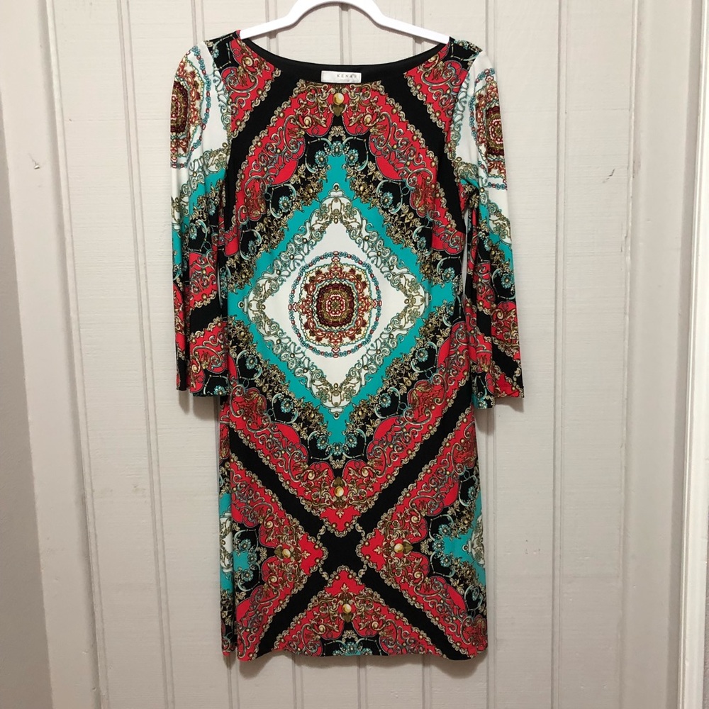 Kenar dress Versace inspired print